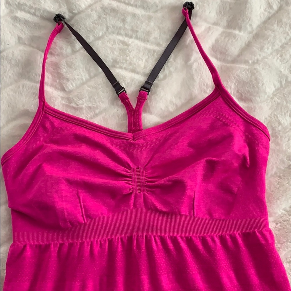 LULULEMON Vibrant Neon Pink Ballet Racer Tank 8